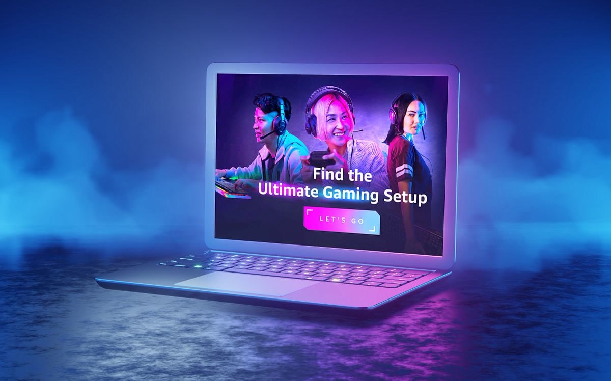 The Ultimate Gaming Setup landing page key art.
